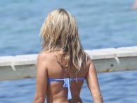 Sylvie Meis w błękitnym bikini